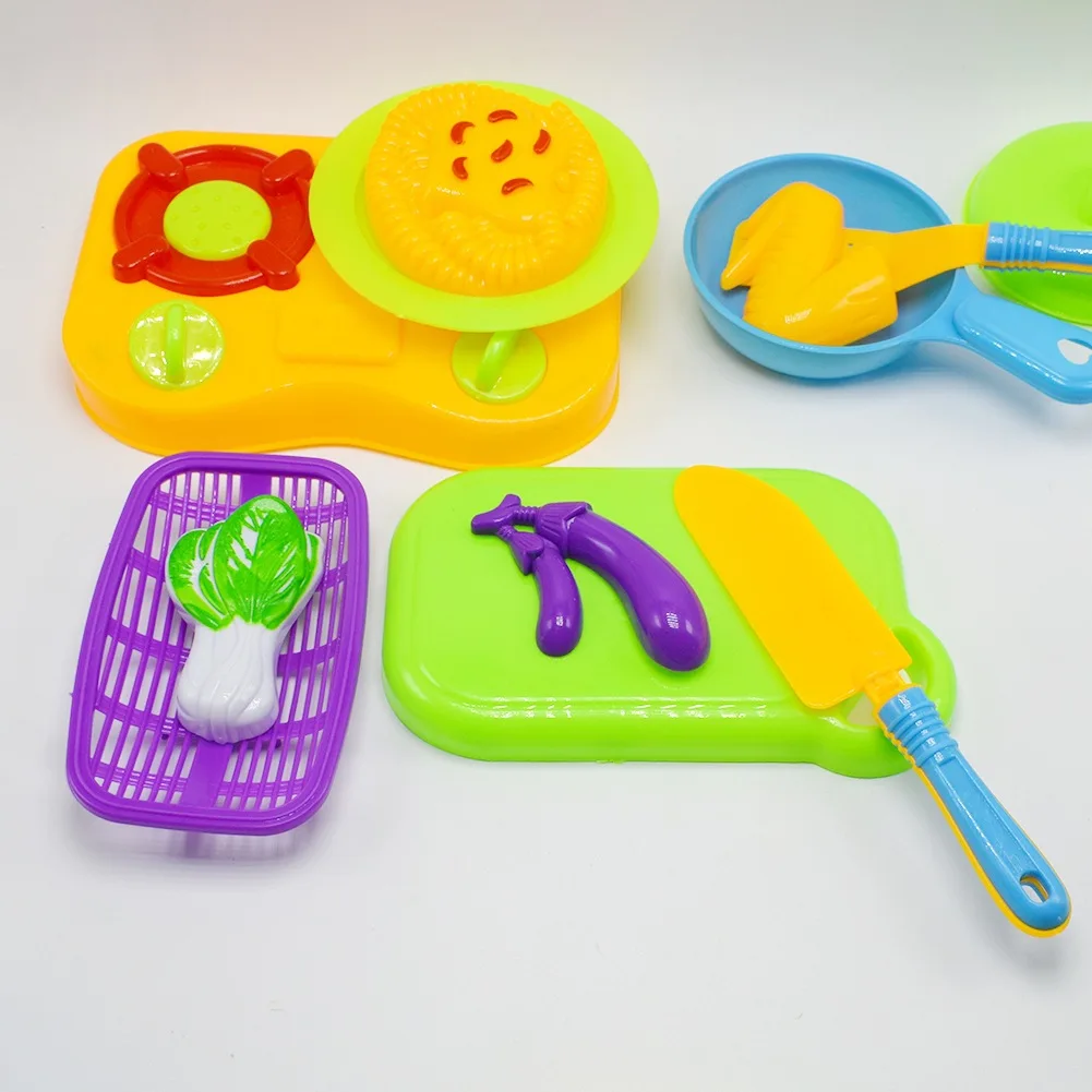 

New Style 18-Piece Kitchen Tools Play House Toy Set Model Chicken Wings Green Vegetables Eggplant Toy CHILDREN'S Toy