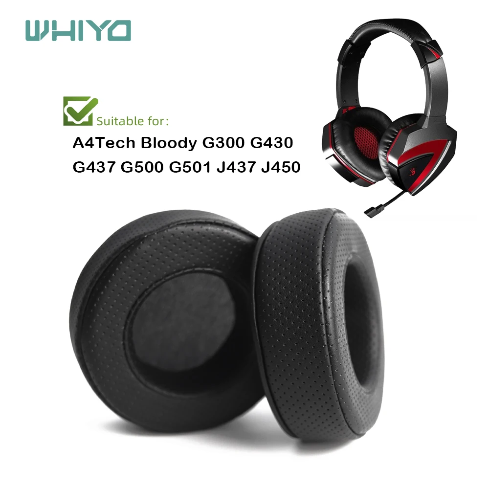 

Whiyo Replacement Ear Pads for A4Tech Bloody G300 G430 G437 G500 G501 J437 J450 Headphones Cushion Sleeve Velvet Earmuffes