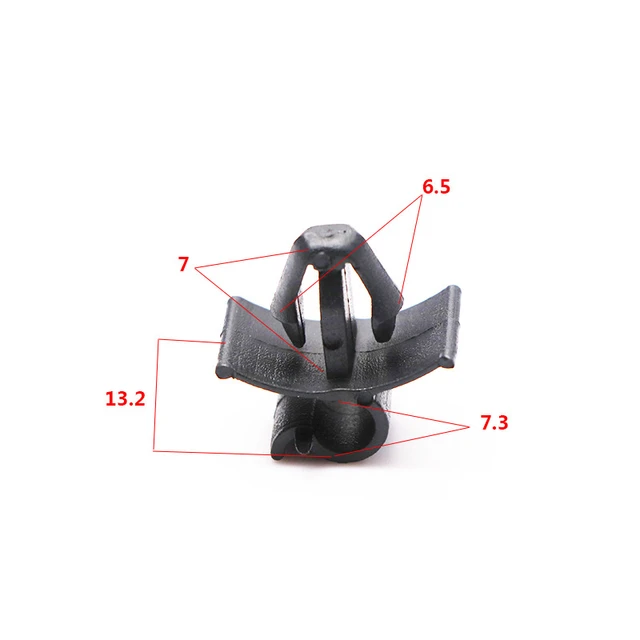 10pcs Black Bonnet Hood Prop Support Rod Clamp Clip For Peugeot