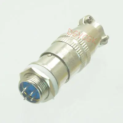

DHL/EMS 50 pcs connector Aviation plug 12mm 5Pin latching for Panel Power Classis Metal -h2