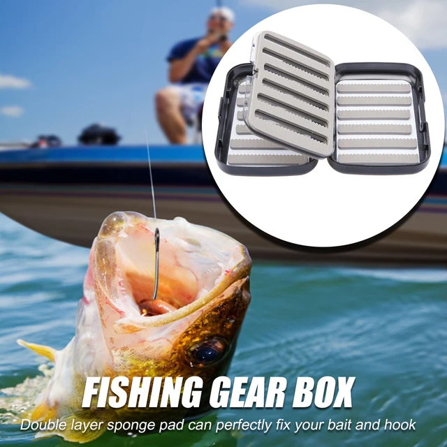 Fishing Tackle Box Fly Outdoors  Storage Case Holder Organizer