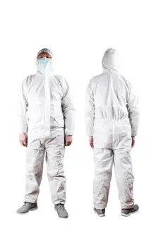 

UK DISPOSABLE COVERALL SAFETY CLOTHING SURGICAL MEDICAL PROTECTIVE OVERALL SUIT