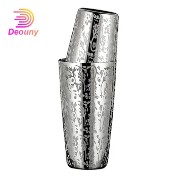 

DEOUNY Boston Cocktail Shaker Stainless Steel Shaker Mixing Set muddler Martini Whiskey Wine Bartender Beverage Party Bar Tools