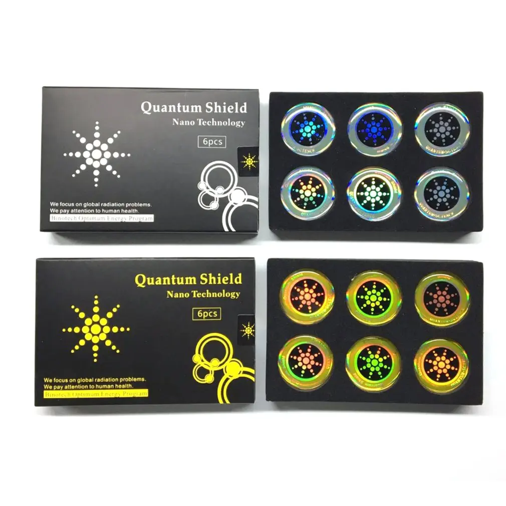 6 шт. Quantum Shield стикер мобильный телефон для сотового телефона защита от излучения