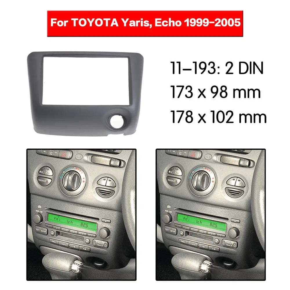 Для Toyota Yaris Echo 1999-2005 автомобильный модный навигационный каркас набор для 9