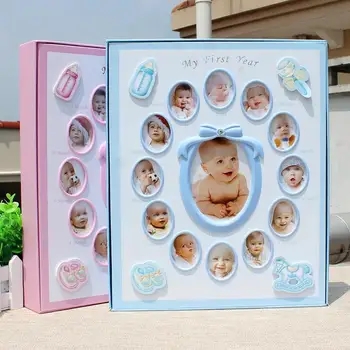 

8 Inch 6 Inch Kids Souvenir Family present Picture De u59 Baby Grow Up Handmade Interstitials Photo Album