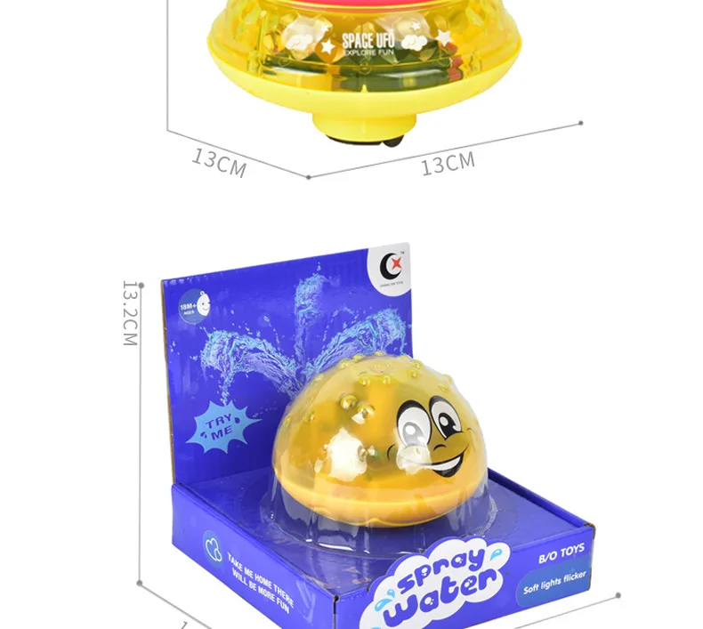 Douyin Hot Selling Children Electric Sensing Fountain Light Music Fountain Bathroom Play with Water Bath Toy