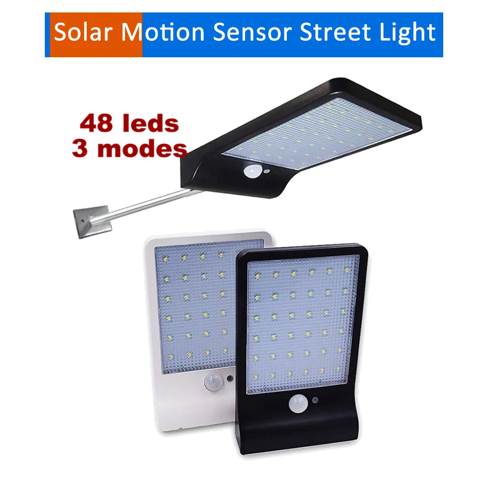 

Solar Lights Outdoor 48 LED Wall Solar Motion Sensor Light with Remote Controller Wireless Waterproof Security Lamp for Wall