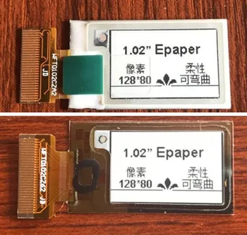 

1.02 inch 30P SPI Flexible Bendable E-Paper E-ink Display Screen (Black White) 128*80