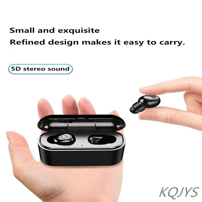 TWS Bluetooth Earphones Streo For iPhone Samsung Wireless Earbuds with Wireless Charging Case 5D Stereo Earphones For Huawei