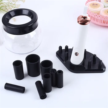 

Electric Scrubber Makeup Brush Automatic Scrub Makeup brush cleaning machine With silicone brush Rod Cover Makeup cleaning kits