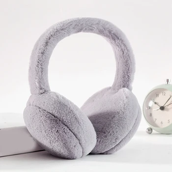 

Hot Adjustable Winter Earmuffs Unisex Cute Warm Headphones New Fur Headphones For Girls Plush Ear Warmer Ear Cover Drop Shipping