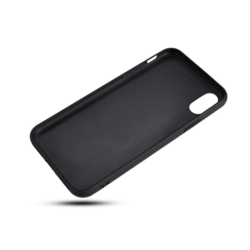 Чехол для iPhone 8 8Plus X XS XR XS MAX личи из искусственной кожи анти-падение ТПУ защитный чехол