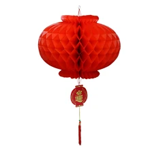 1pcs 15cm-40cm Traditional Chinese Red Paper Lantern For 2022 New Year Christmas Decoration Hang Waterproof Festival Lanterns