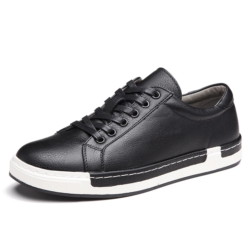 

Spring Autumn Gentlemans Luxury Leather Shoes Men Sneakers Men Trainers Lace-up Flat Driving Shoes Zapatillas Large size leisure