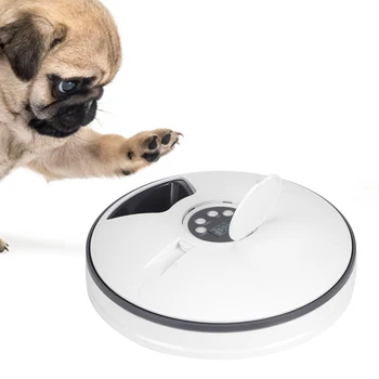 

Digital Timer Automatic Pet Feeder 6 Meal Food Dispenser For Pets Dog Cat Feeding Supplies Suitable For Dogs And Cats