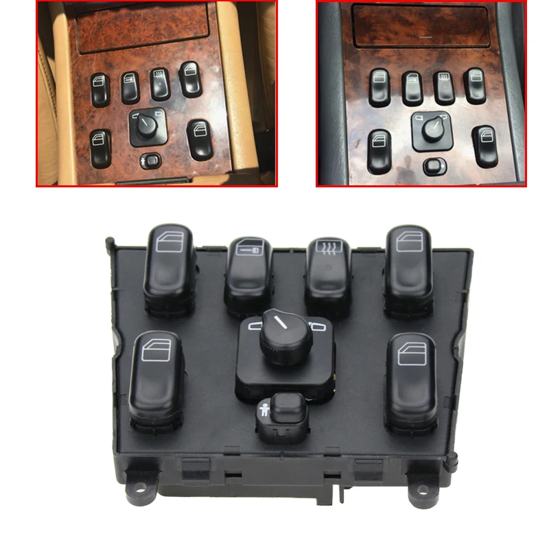 

Master Power Window Control Switch Window Lifter Control Buttons for Mercedes Benz ML320 W163 ML400 ML430 ML500 1998-2003