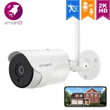 

XMARTO 1296/1080P Full HD Wireless Security Camera, Two-Way Audio, with Night Vision, Motion Detection,