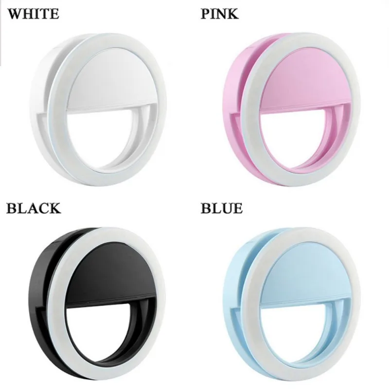 Universal Mobile Phone Portable Clip LED Selfie Lamp Ring Beauty Fill Flash Lens Light Lamp for Photo Camera For Cell Phone