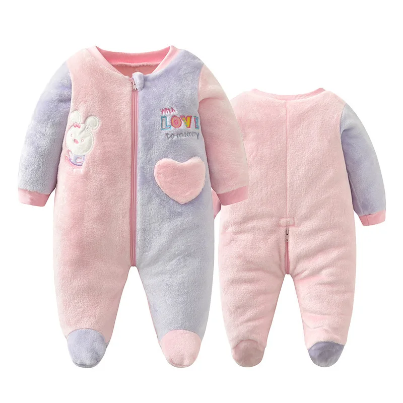 

Infants Baby Clothes Rabbit Heart Bag Single Layer Romper Spring And Autumn Children Crawling Clothes Baby Animal Onesie