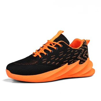 

Men Running Sneakers Mixed Color Street Blade Sneakers Damping Walking Jogging Sports Shoes Breathable Athletic Training Sneaker