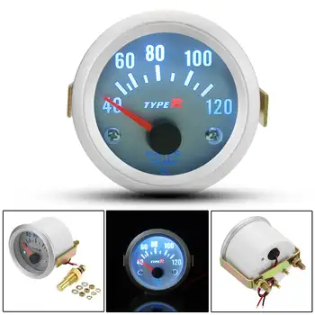 

2 Inch 52mm Water Temperature Gauge 40 C-120C 12V Car Truck Boat Motorcycle Type R Universal Water Temp Meter with Sensor
