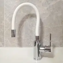 New Arrival 7-color Silica Gel Nose Any Direction Rotation Kitchen Faucet Cold and Hot Water Mixer