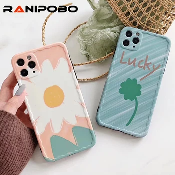 

Camera Lens Protection Flower Phone Case For iPhone 11Pro XR XS X XS Max 7 8 Plus Anti-drop Shockproof Phone Back Soft Cover