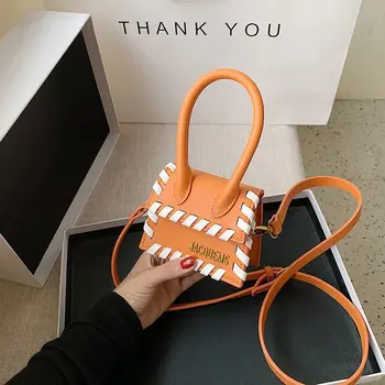 

Fashion Mini Letter Crossbody Bags For Women 2020 Luxury Designer Small Candy Color Shoulder Bag PU Leather Purses And Handbags