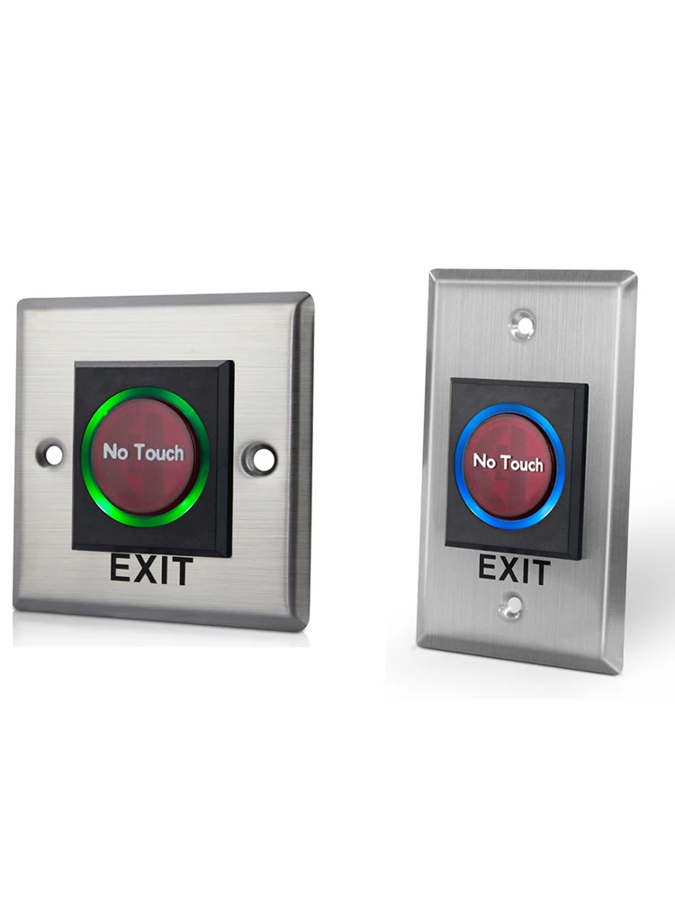 Infrared Sensor Switch No Touch Contactless Door Release Exit Button with LED In