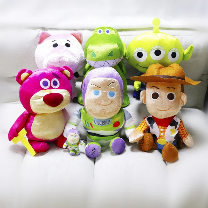 

35cm Toy Story 4 Woody Buzz Lightyear Lotso Huggin Bear Bunny&Ducky Soft Plush toy Stuffed Doll Figure Cartoon Toy Children Gift