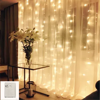 

Memory Curtain 3*2LED String Light Fairy Icicle EU Christmas Garland Wedding Party Patio Window Outdoor String Light Decoration