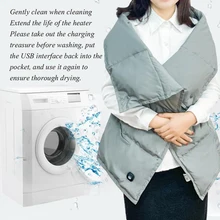 Женская уличная USB теплая одежда, шаль из углеродного волокна, нагревательная шаль, нагревательный шарф, электрическое одеяло, теплое Черное одеяло