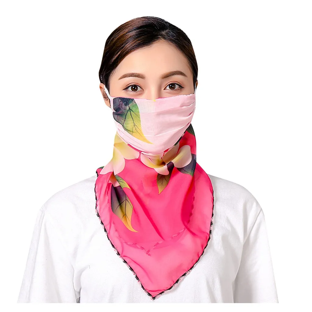Бандана 40 # Женский легкий шарф для лица бандана защиты от солнца Защитный
