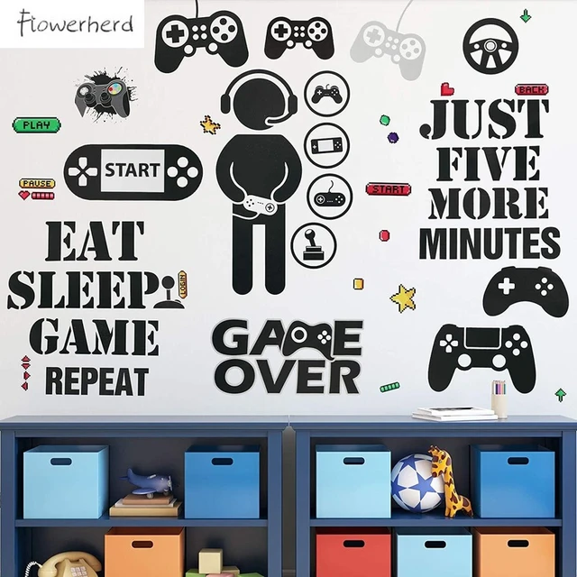 Gaming Wall Art Decal Mural Sticker - Boys Bedroom Video Game