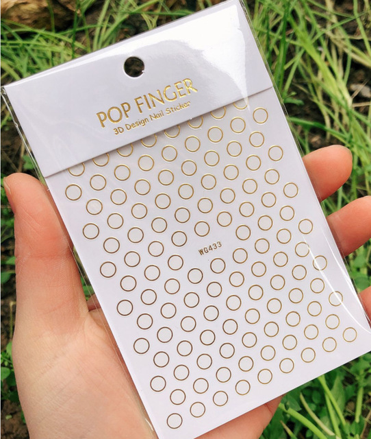 yeni eski İngilizce büyük boyutu 80mm * 103mm numaraları tırnak çıkartmaları Wrap 3D tırnak sanat malzemeleri 6 renkli mektup numarası tırnak Sticker C003(1)