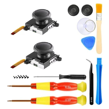 

3D Analog Sensor Stick Joystick Repair Parts Kits for Nintendo Switch NS Joy-Con 18Pcs