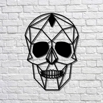 

Metal Wall Art Skull Interior Decoration Home Decor Wall Hanging Home Decoration Wall Art 50x35 cm