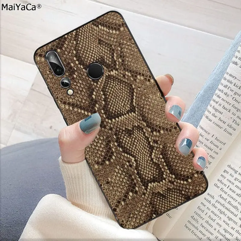Мягкий чехол MaiYaCa из змеиной кожи для телефона чехол для Huawei P10 lite P20 pro P20lite P30 pro mate 20 pro mate20 lite - Цвет: A10