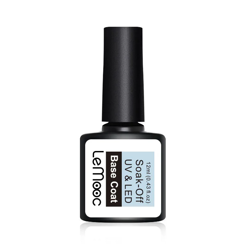 base coat 12ml LEMOOC 8 мл цветной гель отмачиваемый гель лак для ногтей основа Топ матовое пальто УФ гель лак Сделай Сам лак для ногтей украшение для ногтей - Цвет: base coat 12ml