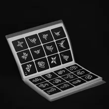 

Henna Tattoo Cartoon Stencil Air Brush Stencils Airbrush Sticker Henna Kit Adhesive Stencils Body Art Herbruikbare Sticker