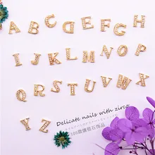 Онлайн знаменитостей Стиль 105 циркониевый кулон с надписью Маникюр японский стиль аксессуары наклейка для ногтей Кристаллы 26 английская летка