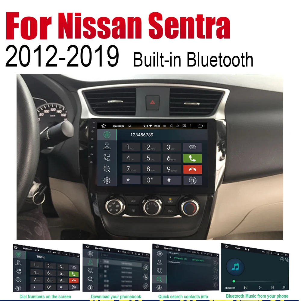 Perfect ZaiXi Auto Player GPS Navigation For Nissan Sentra 2012~2019 Car Android Multimedia System Screen Radio Stereo 5