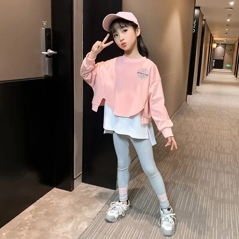 

Fashion Girls Clothing Set Teen Girls Tracksuit 2022 Spring Autumn Long Sleeve 2pcs Children Suits Little Girl Sets 8 10 12 Year