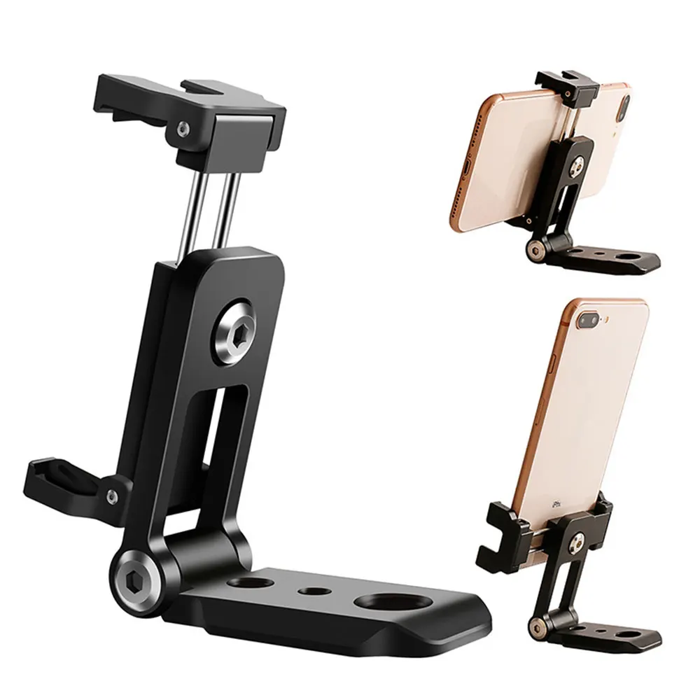  Ulanzi ST-05 Foldable Tripod Mount Adapter Phone Clipper Holder Vertical 360°Tripod Stand Quick Rel