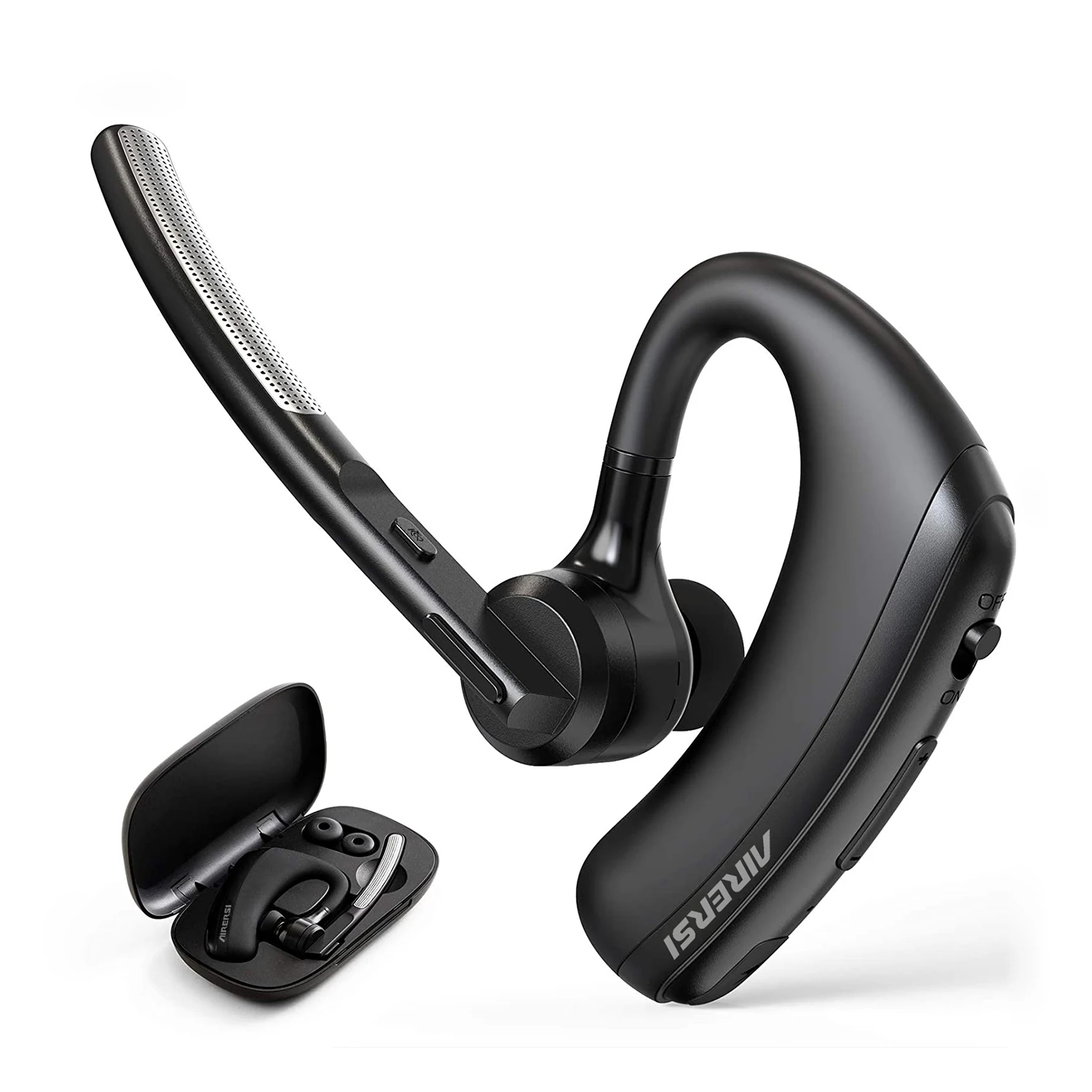 Auriculares inalámbricos K20 con Bluetooth 5,0, cascos de negocios manos libres con reducción de ruido y micrófono HD para todos los teléfonos inteligentes, novedad