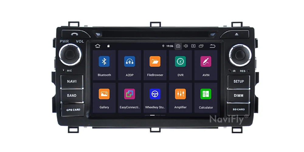 NaviFiy 2 DIN Android 9,0 Восьмиядерный 4G+ 64G Автомобильный dvd-плеер для Toyota Auris 2013- Радио Видео Мультимедиа navegacion gps