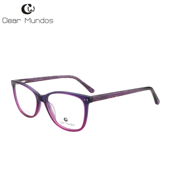 

CLEAR MUNDOS Classical Square Handmade Acetate Woman Eyewear 2020 Own Brand Eyeglasses Spring Hinges Shiny Polishing Full Frame