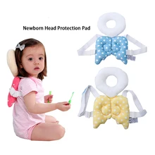 Coussin Anti statique en coton doux pour bébé, oreiller à ailes d'ange, Protection de la tête, 3 couleurs 