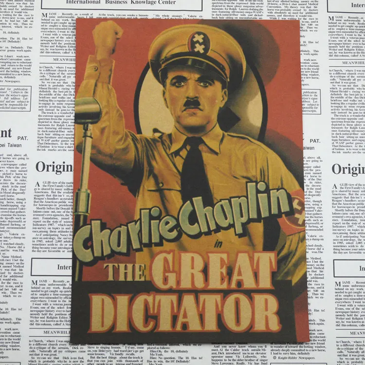 Chaplin фильм Ретро Классический плакат украшение дома живопись